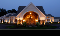 The Riverhouse at night